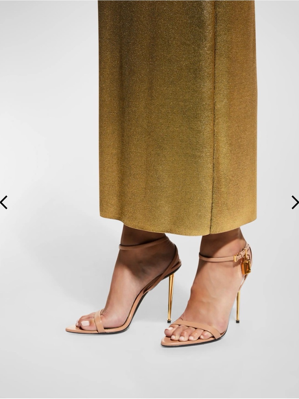 TOM FORD
Lock Stiletto Sandals size 37 color: Flesh - Picture 14 of 14